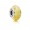 Pandora Jewelry Disney Belle Silver Charm With Yellow Fluorescent Murano Glass Jewelry