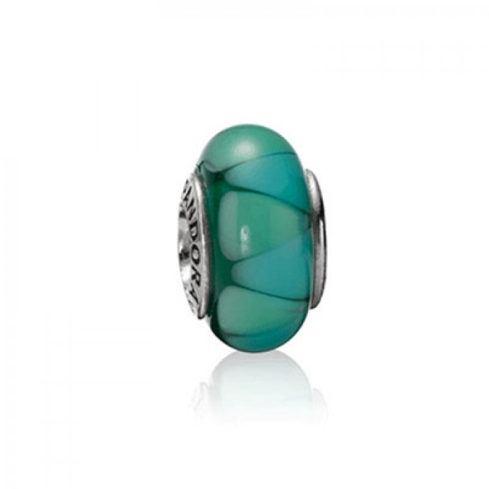 Pandora Jewelry Green Triangle Glass Charm