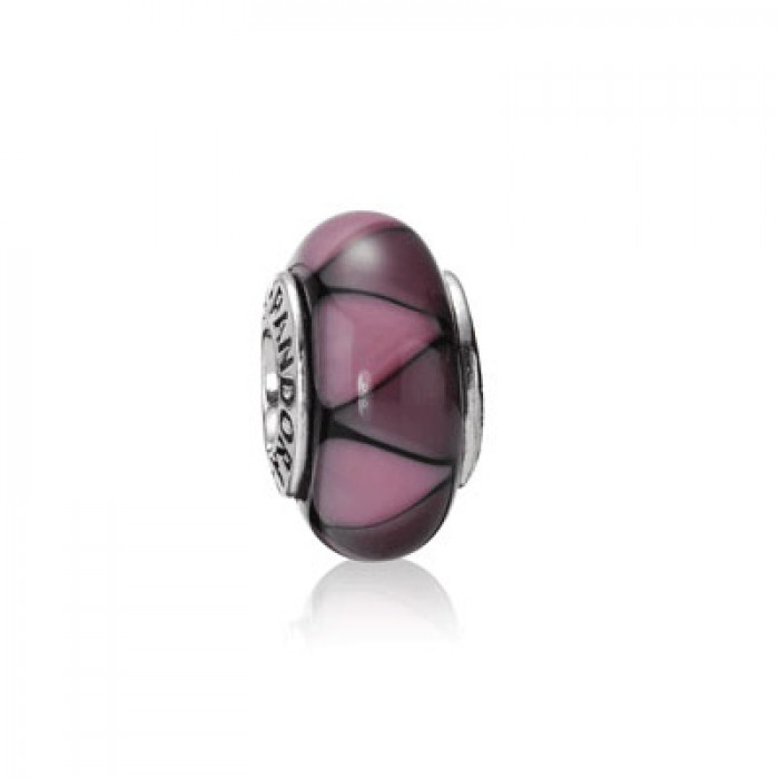 Pandora Jewelry Purple Triangle Glass Charm