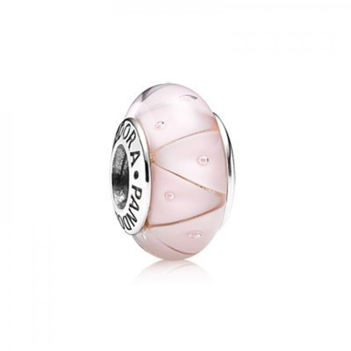 Pandora Jewelry Pink Looking Glass Murano Charm