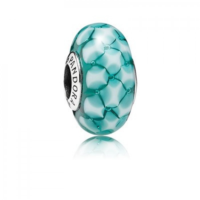 Pandora Jewelry Teal Murano Charm