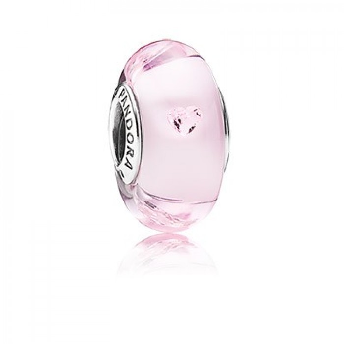 Pandora Jewelry Pink Hearts-Pink Cz