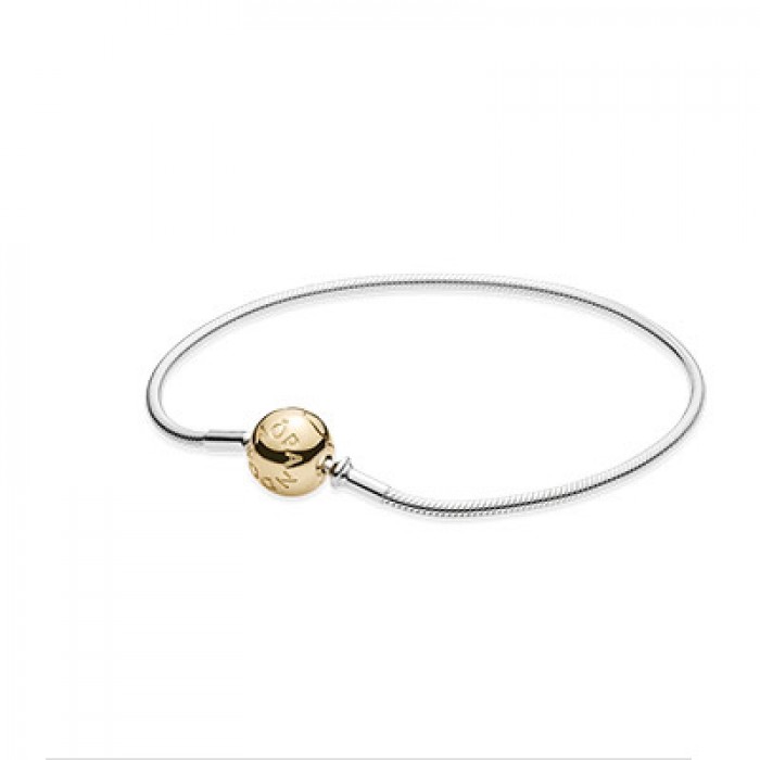 Pandora Jewelry ESSENCE COLLECTION Silver Bracelet With 14k Clasp