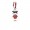 Pandora Jewelry Chinese Doll Silver Dangle With Red And Black Enamel