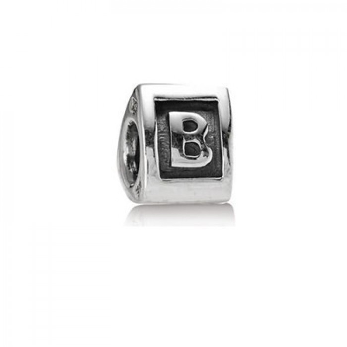Pandora Jewelry Alphabet Charm B Silver