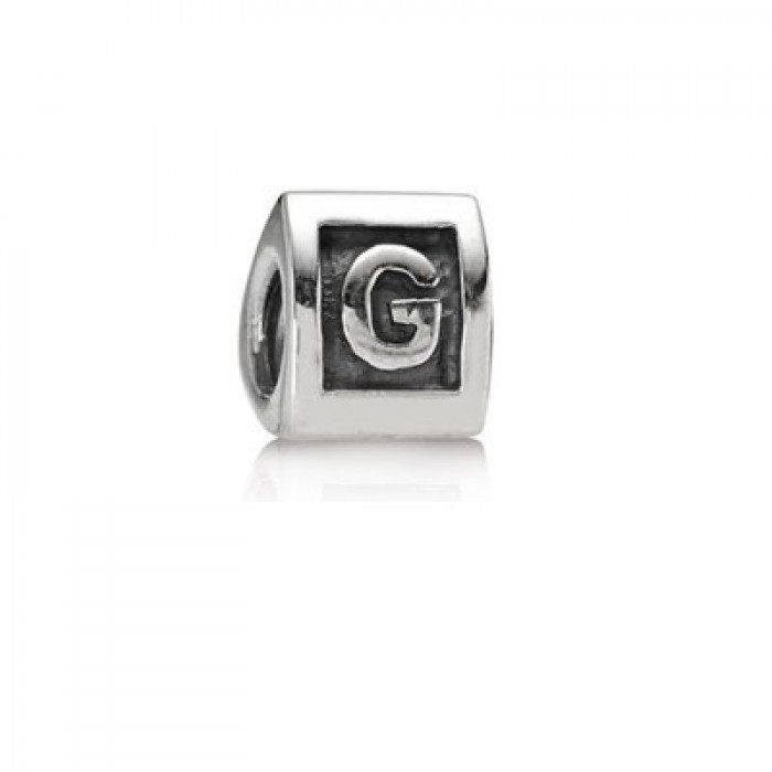 Pandora Jewelry Alphabet Charm G Silver