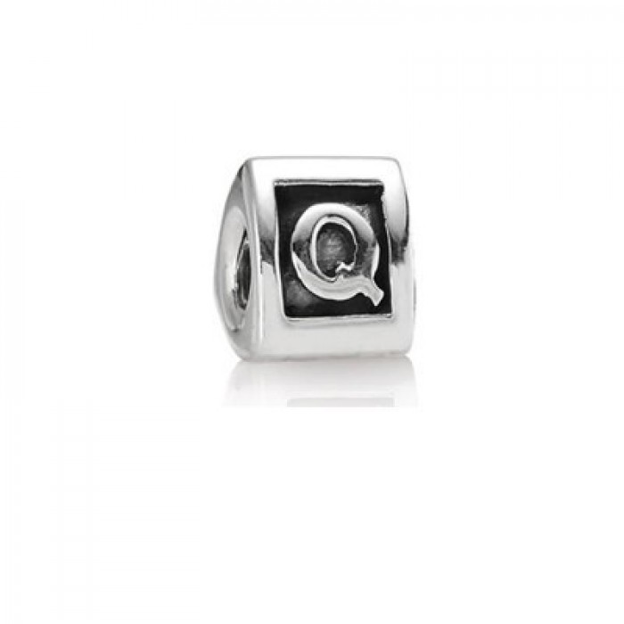 Pandora Jewelry Alphabet Charm Q Silver