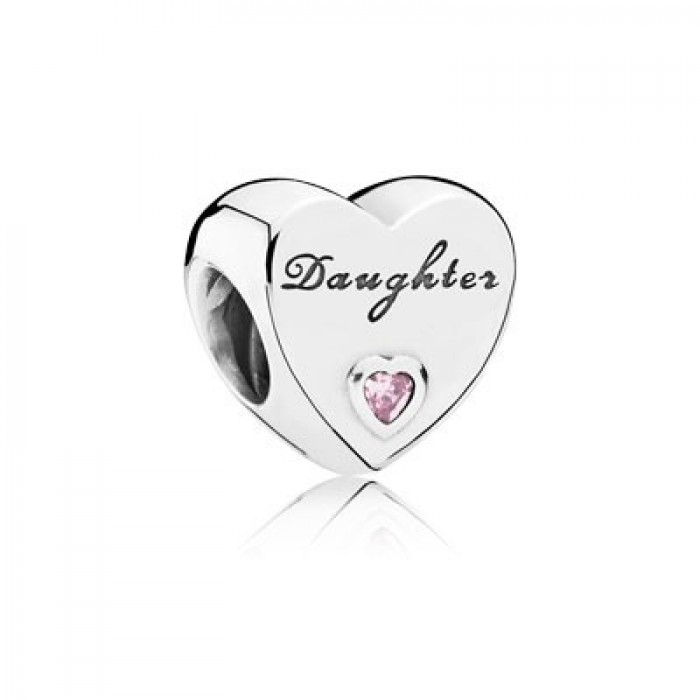 Pandora Jewelry Daughter's Love With Pink CZ Charm