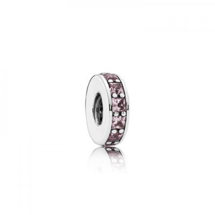 Pandora Jewelry Eternity With Blush Pink Crystal Spacer
