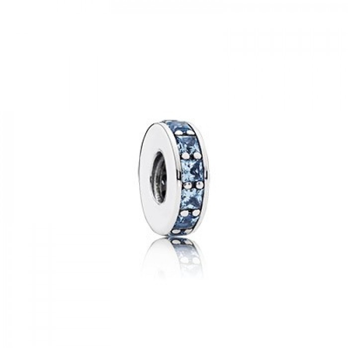 Pandora Jewelry Eternity With Sky-Blue Crystal Spacer
