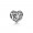 Pandora Jewelry April Signature Heart With Rock Crystal Charm