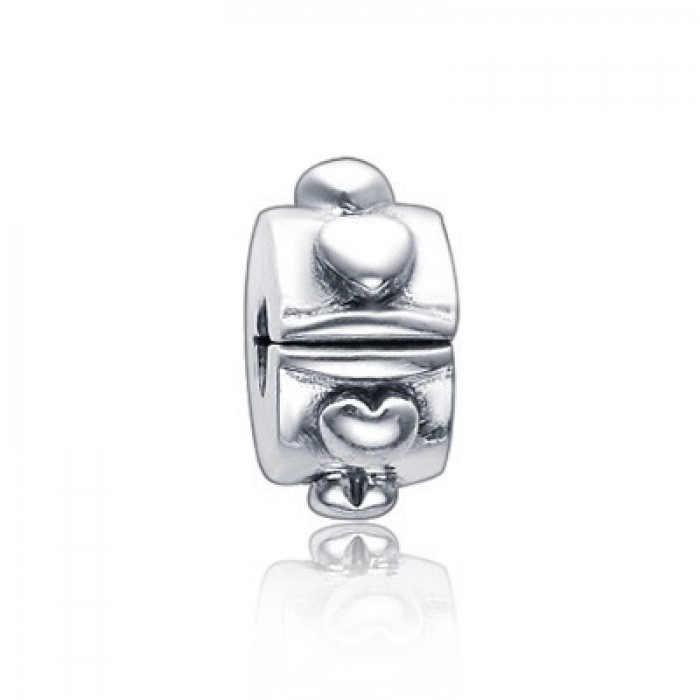 Pandora Jewelry Jewelry Clip Charm Silver Heart Locks