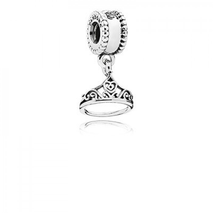 Pandora Jewelry Disney Belle Tiara Silver Dangle Charm