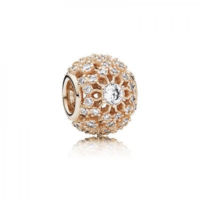 Pandora Jewelry Rose Inner Radiance With Clear CZ Charm