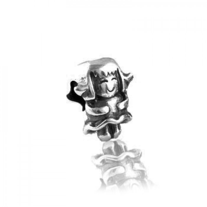 Pandora Jewelry Girl Smile Ace Charms 925 Sterling Silver
