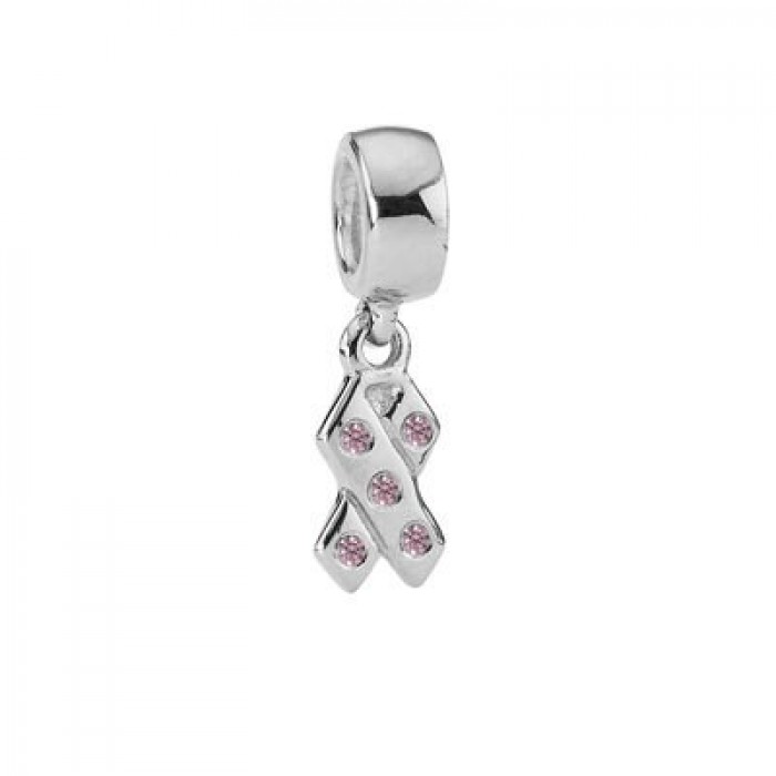 Pandora Jewelry Ribbon Pink Cz Dangle