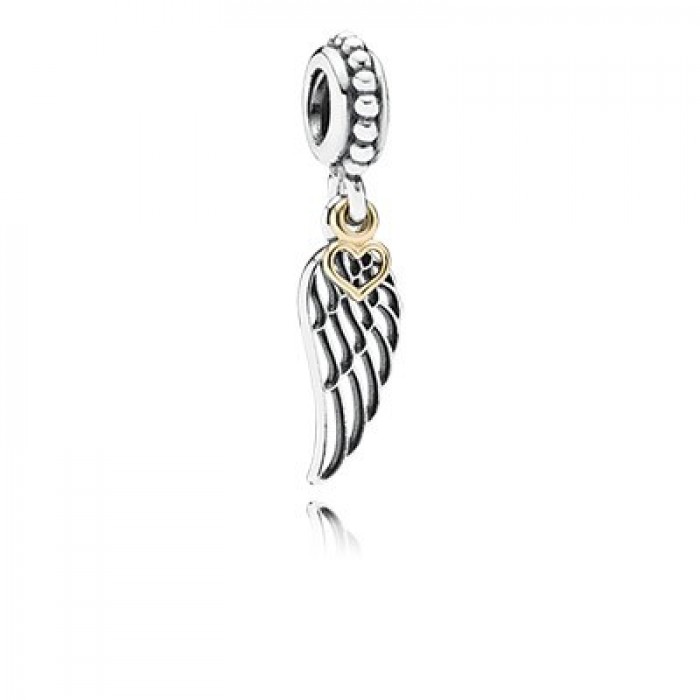 Pandora Jewelry Love And Guidance Wing With 14K Dangle