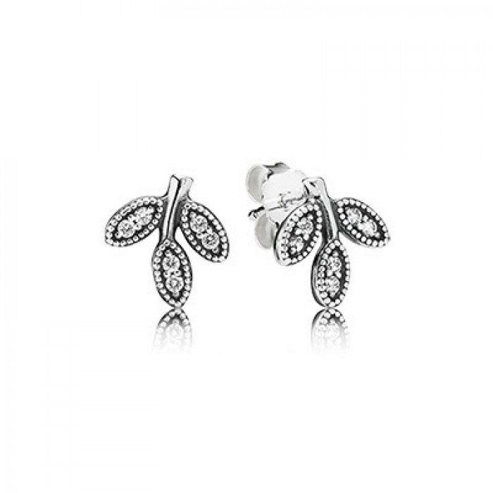 Pandora Jewelry Earring Sparkling Leaves 290564Cz