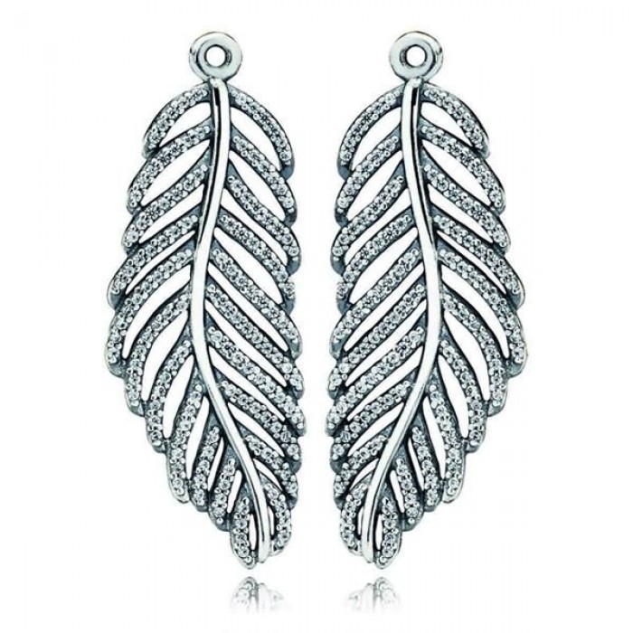Pandora Jewelry Light As A Feather Earrings Charms 290680CZ
