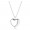 Pandora Jewelry Heart Silver Pendant With Cubic Zirconia