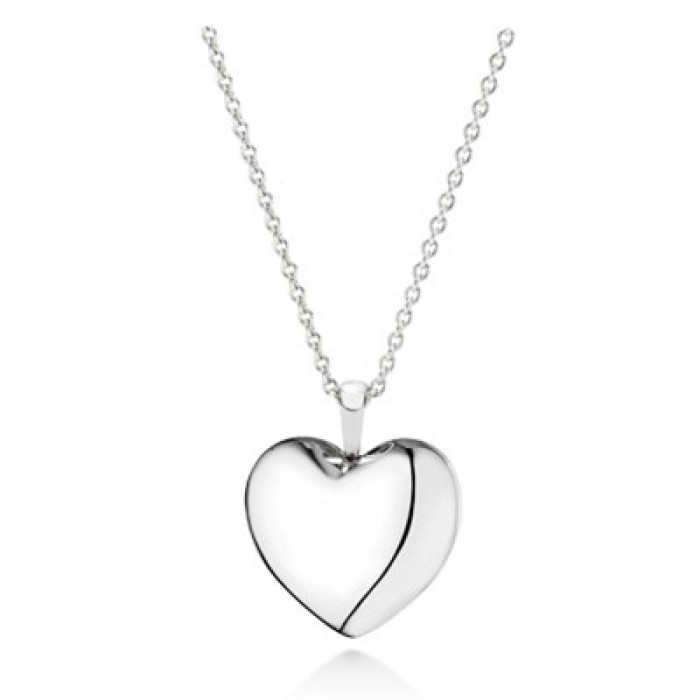 Pandora Jewelry Heart Silver Pendant With Cubic Zirconia