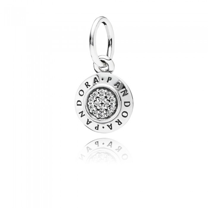 Pandora Jewelry Silver Pendant With Cubic Zirconia Sale