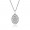 Pandora Jewelry Shimmering Lace With Clear CZ Necklace