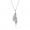 Pandora Jewelry Majestic Feathers With Clear CZ Necklace