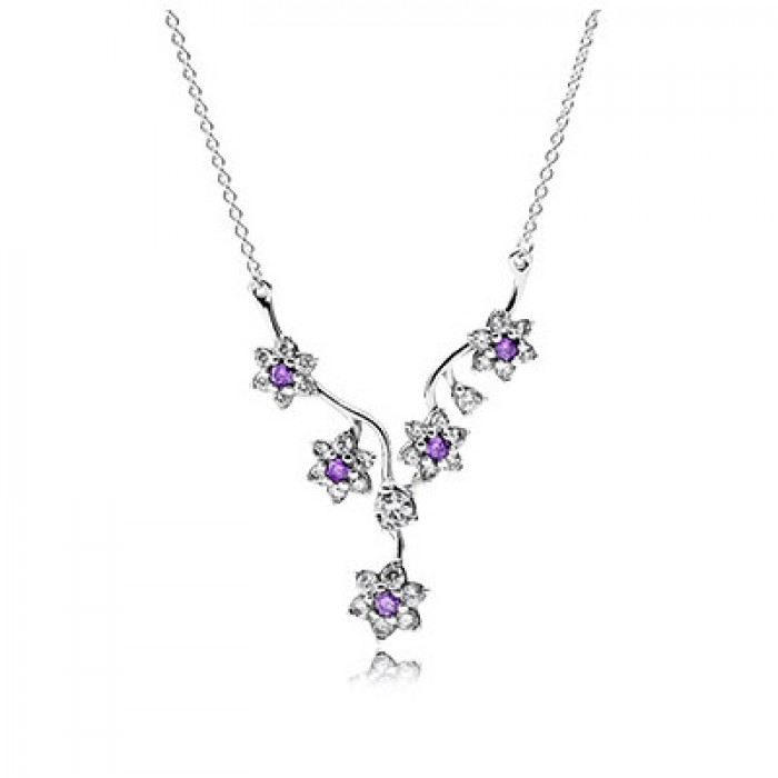 Pandora Jewelry Forget Me Not Necklace