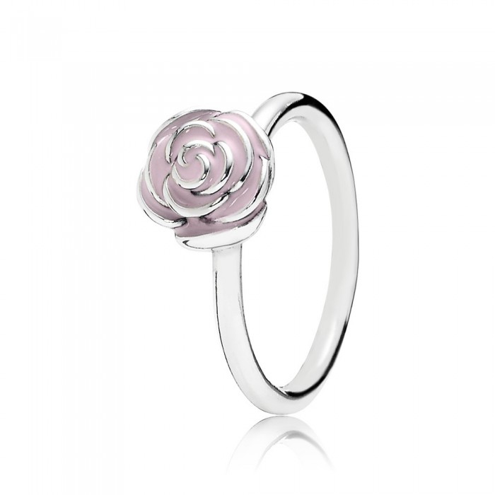 Pandora Jewelry Rose Garden-Pink Enamel Ring