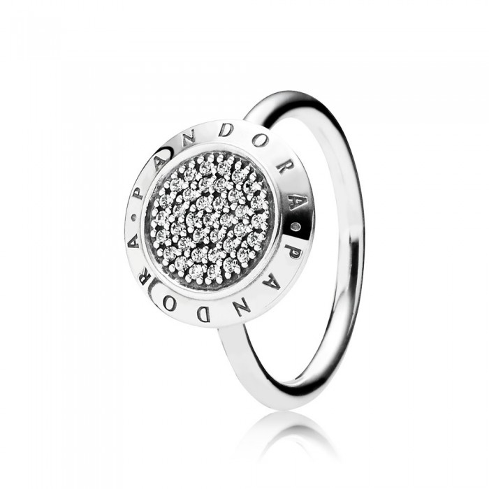 Pandora Jewelry Silver Ring With Cubic Zirconia