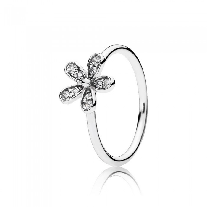 Pandora Jewelry Jewelry Daisy Silver Ring With Cubic Zirconia
