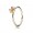 Pandora Jewelry Gold Ring With Pink Enamel