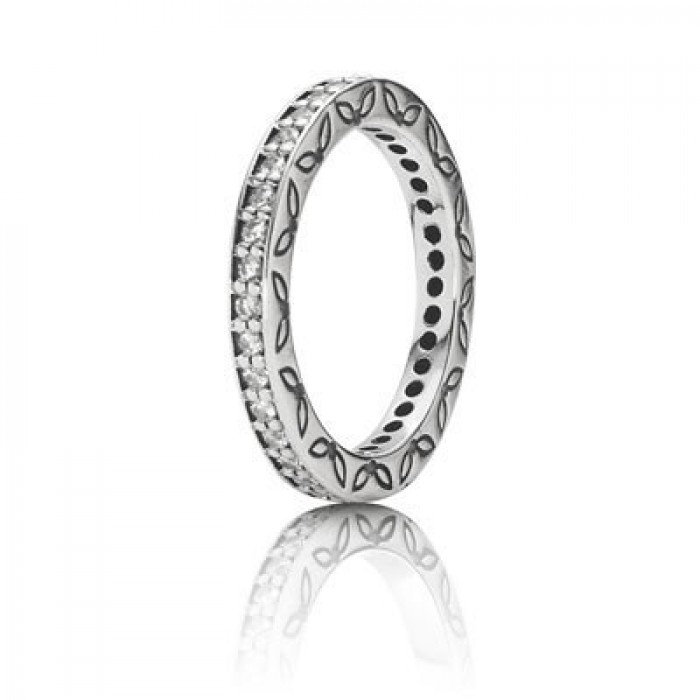 Pandora Jewelry Clear CZ Infinity Stackable Ring