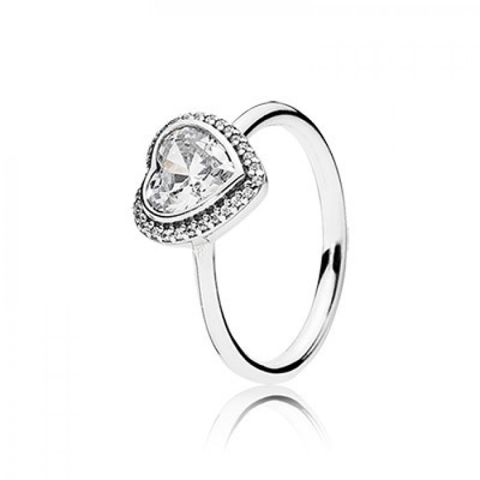 Pandora Jewelry Sparkling Love With Clear CZ Ring