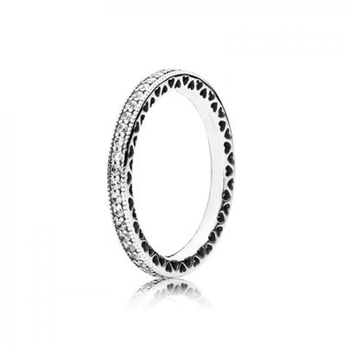 Pandora Jewelry Hearts Of Pandora Jewelry With Clear CZ Ring
