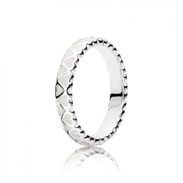 Pandora Jewelry Abundance Of Love With Silver Enamel Ring