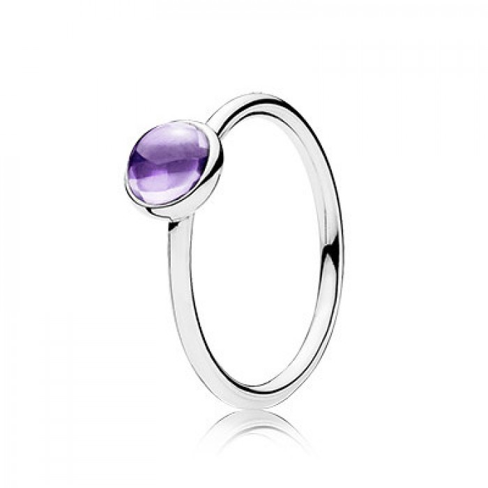 Pandora Jewelry Purple Poetic Droplet Ring