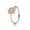Pandora Jewelry Floral Ring In 14k With Clear Cubic Zirconia