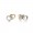 Pandora Jewelry Interlocked Hearts Silver Stud Earrings With 14K