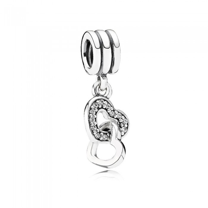 Pandora Jewelry Interlocked Hearts Dangle Charm