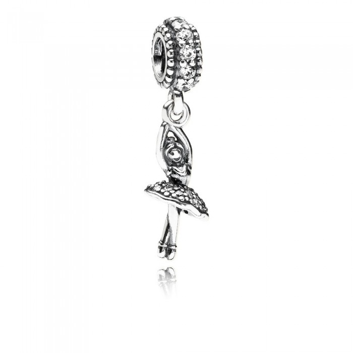 Pandora Jewelry Ballerina-Clear Cz Charm