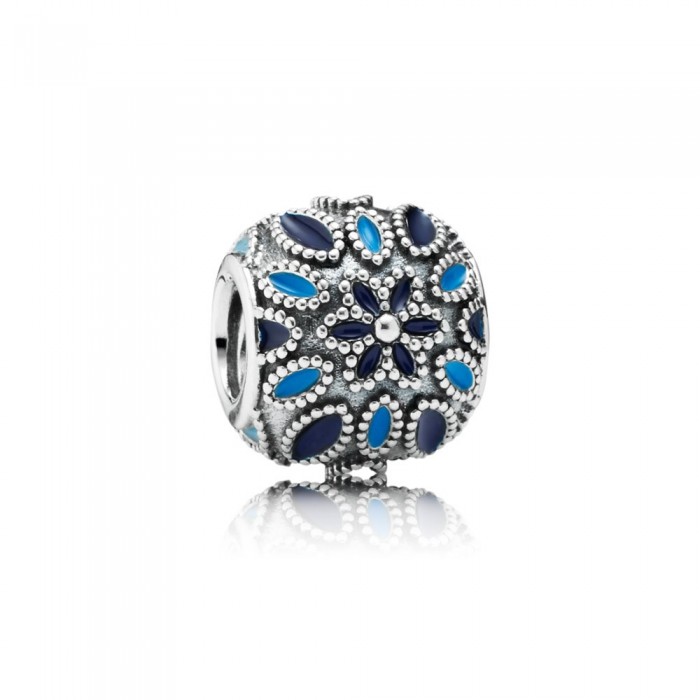 Pandora Jewelry Cathedral Rose-Blue Enamel