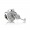 Pandora Jewelry Padlock Pave Silver Charm With Cubic Zirconia
