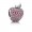 Pandora Jewelry Apple Pave Silver Charm With Fancy Red Cubic Zirconia And Light Green Crystal