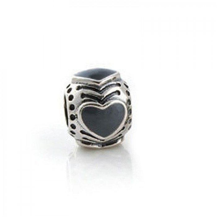 Pandora Jewelry Black Hearts Charm