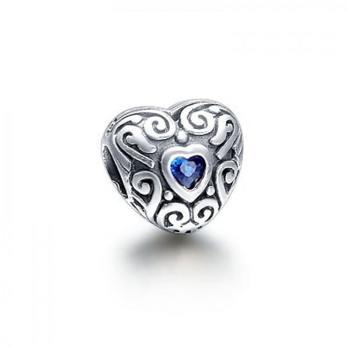 Pandora Jewelry Jewelry Blue Heart Gems Bead Charm