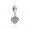 Pandora Jewelry Clear Pave Heart Charms Online Sale