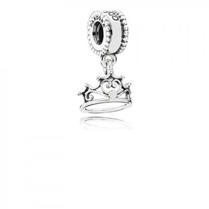 Pandora Jewelry Disney Ariel Tiara Silver Dangle Charm