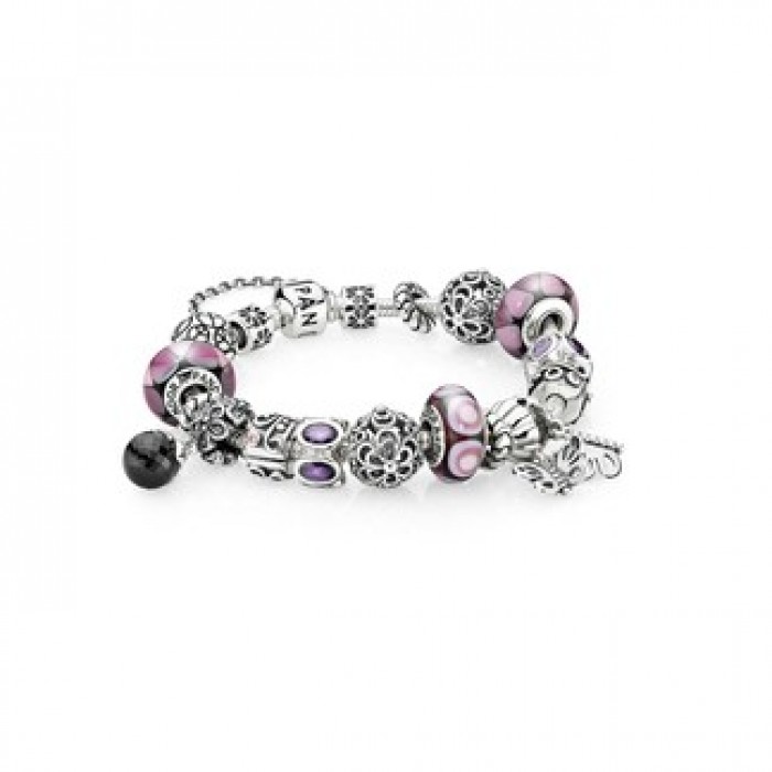 Pandora Jewelry Captivating Purple Inspirational Bracelet EG9029